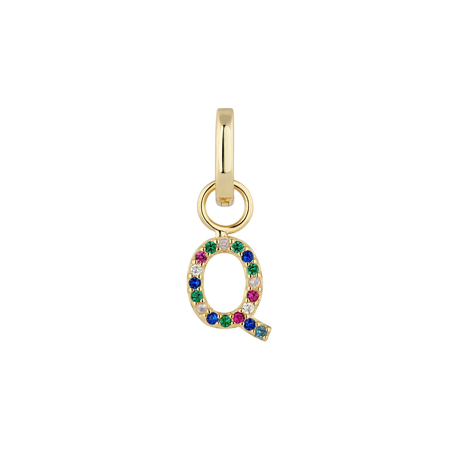PENDIENTE PIERCING ARO ALFABETO ORO