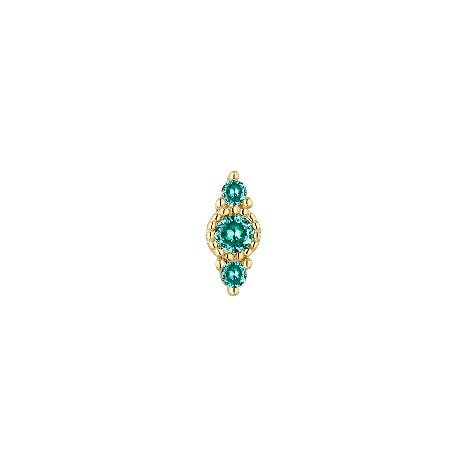 ORECCHINO PIERCING IN ORO GIALLO PARAIBA SARA