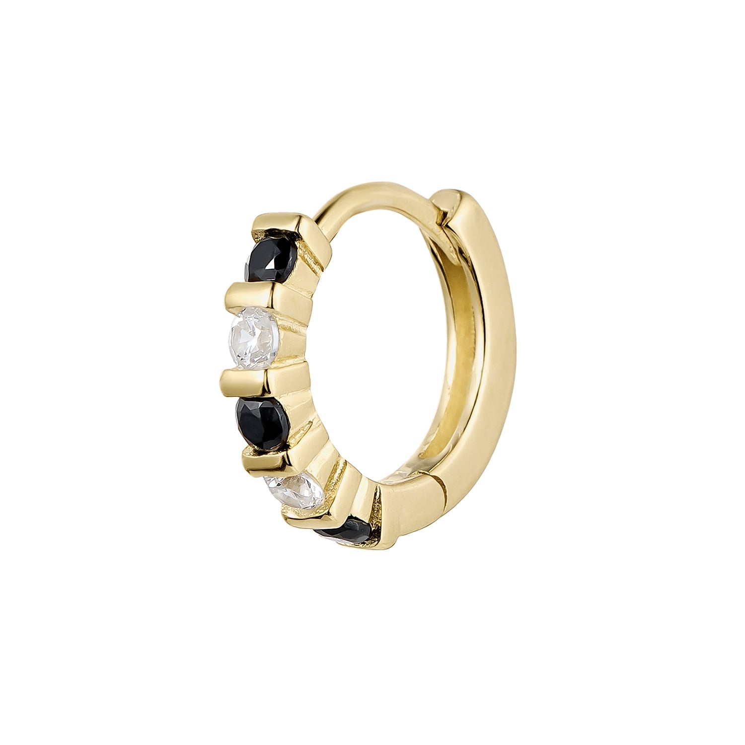 PENDIENTE PIERCING ARO ORO AMARILLO ESPINELAS SONIA