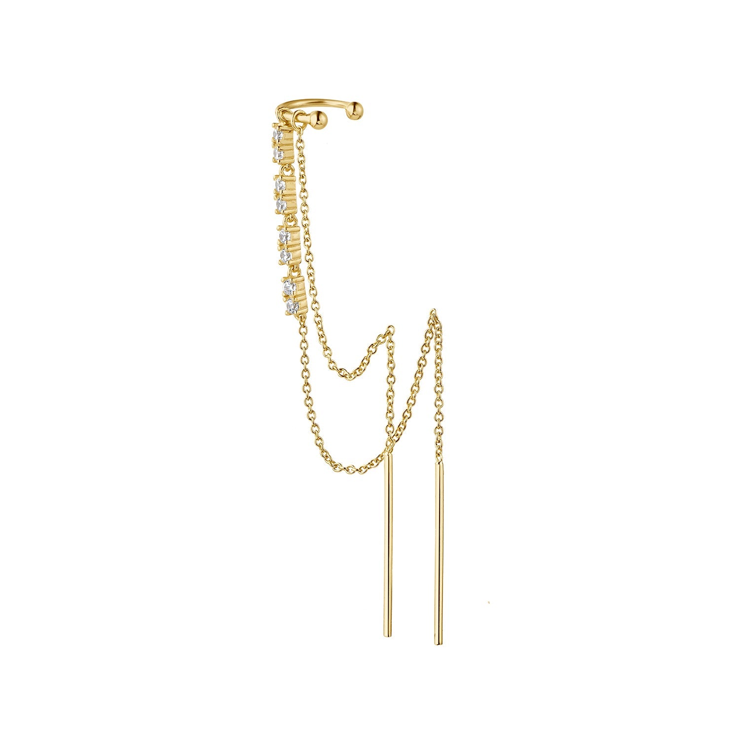 ORECCHINO PIERCING MULTIPLO IN ORO GERALDINE
