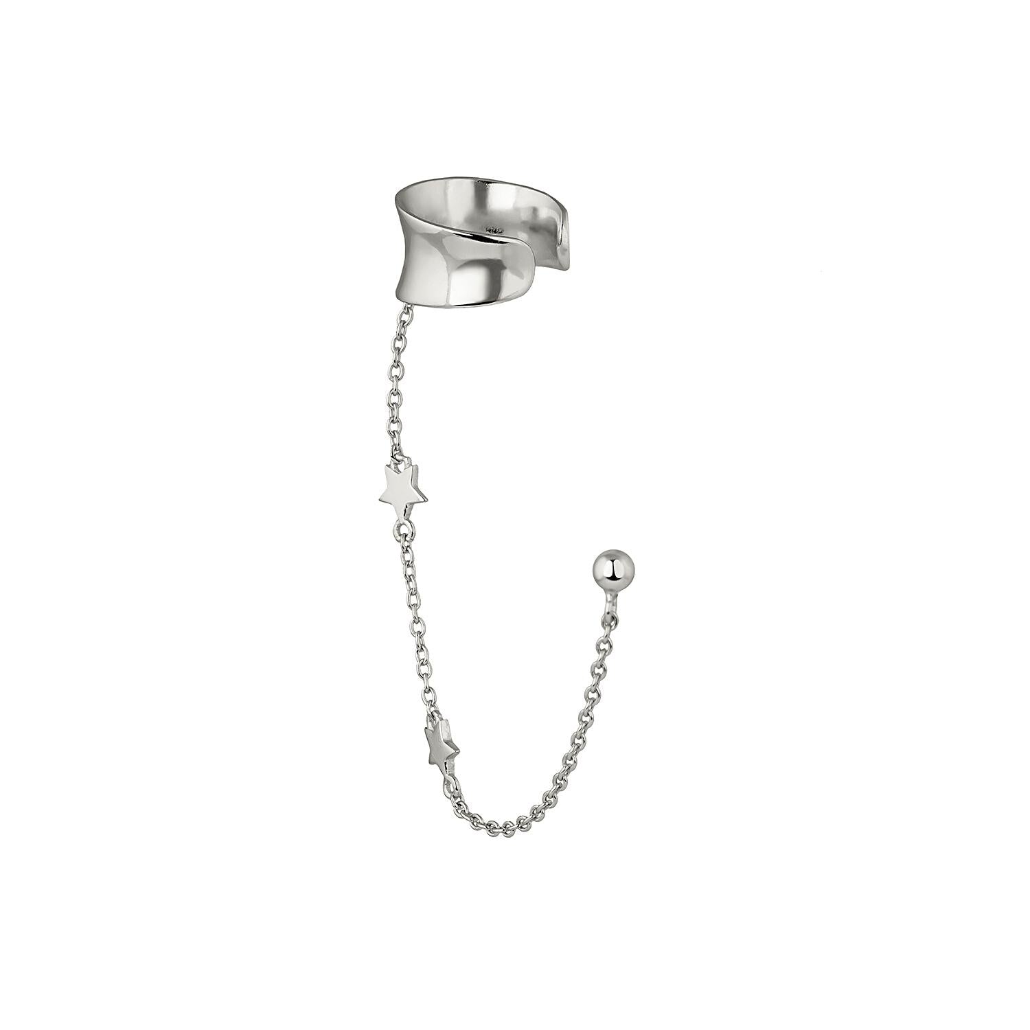 DAUDZKĀRŠS SUDRABA AUSKARS PIERCING KAYSA