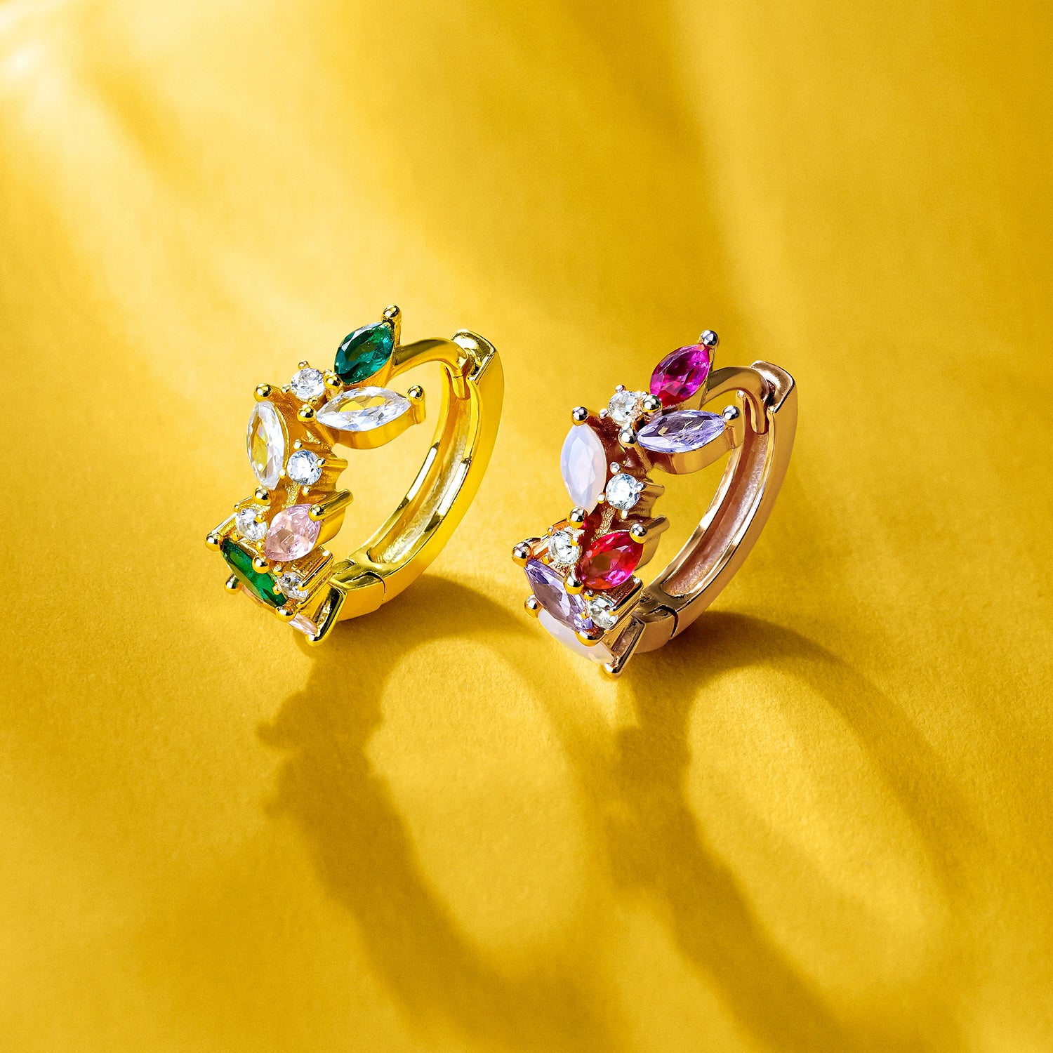 ORECCHINO PIERCING A CERCHIO LAURIER IN ORO ROSA