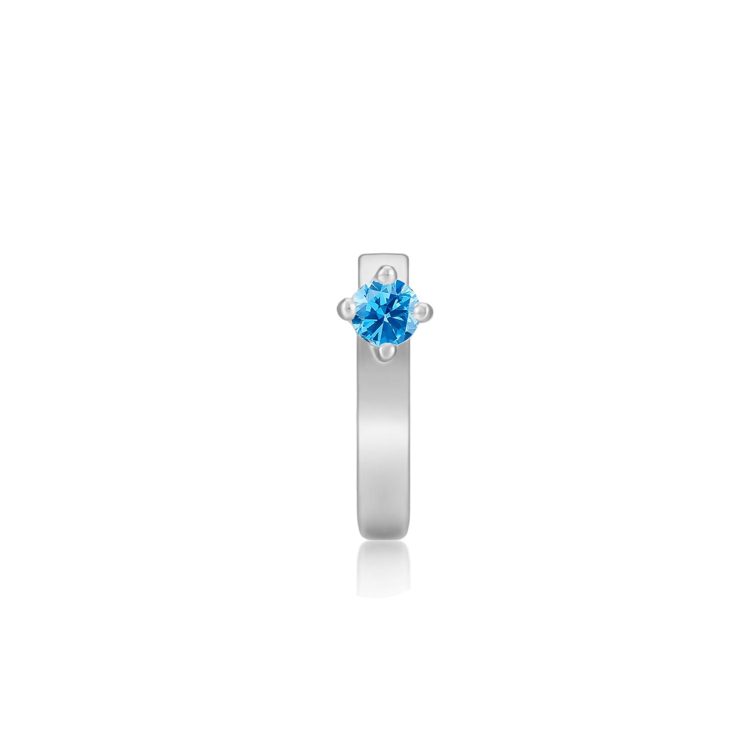 ORECCHINO PIERCING IN ARGENTO BLU MIRISSA