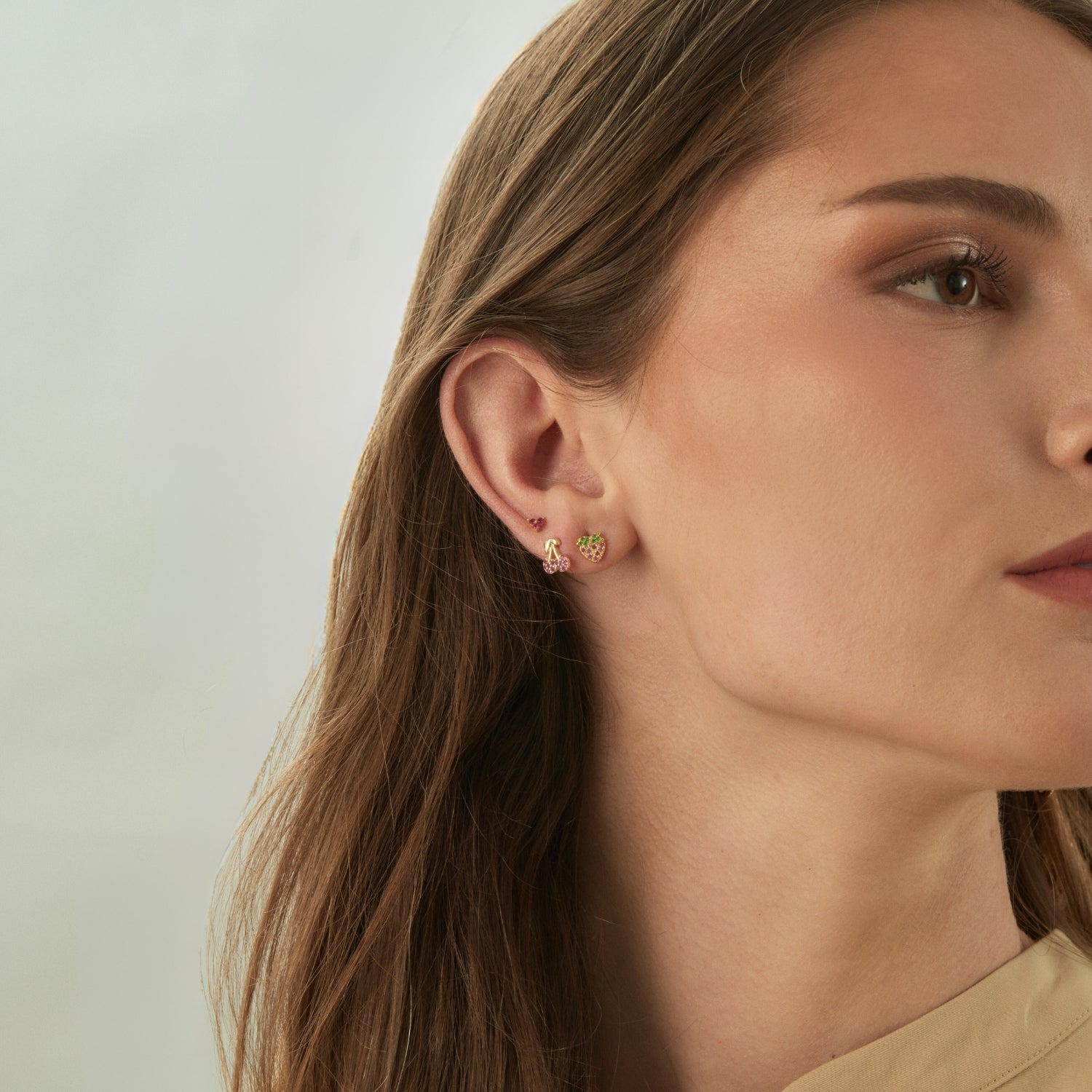 ORECCHINO PIERCING IN ORO GIALLO PRINCESS