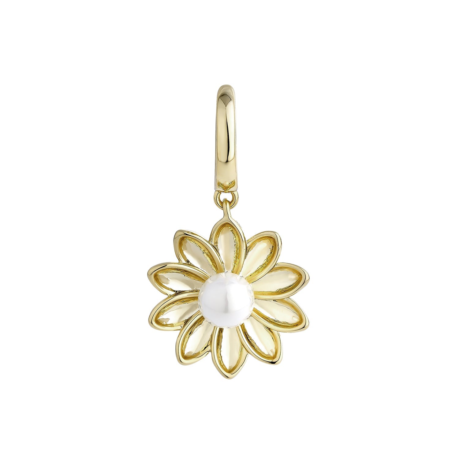 PENDIENTE PIERCING ARO FIORE PERLA