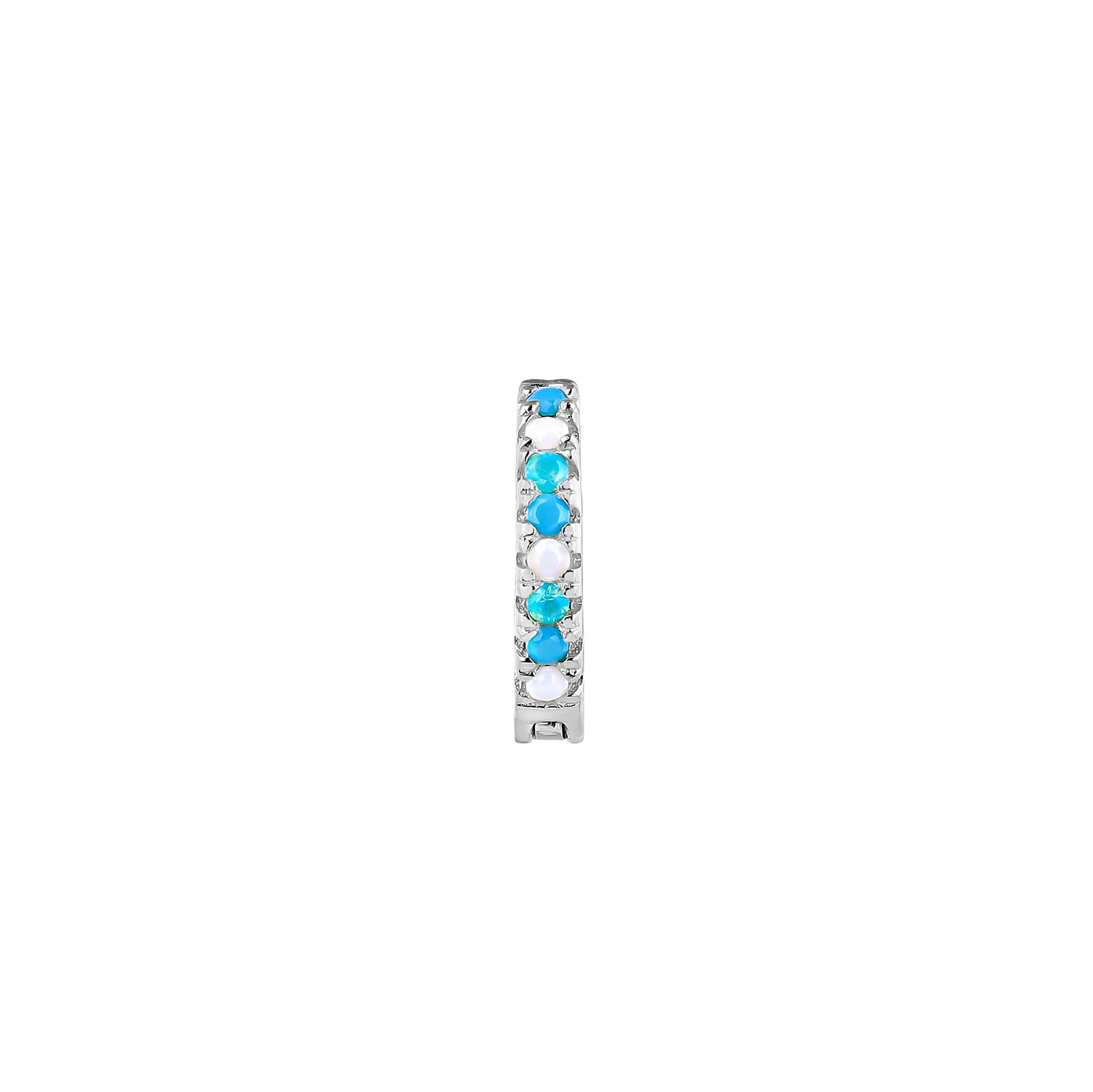 ORECCHINO PIERCING A CERCHIO IN ARGENTO OPAL SOPHIE