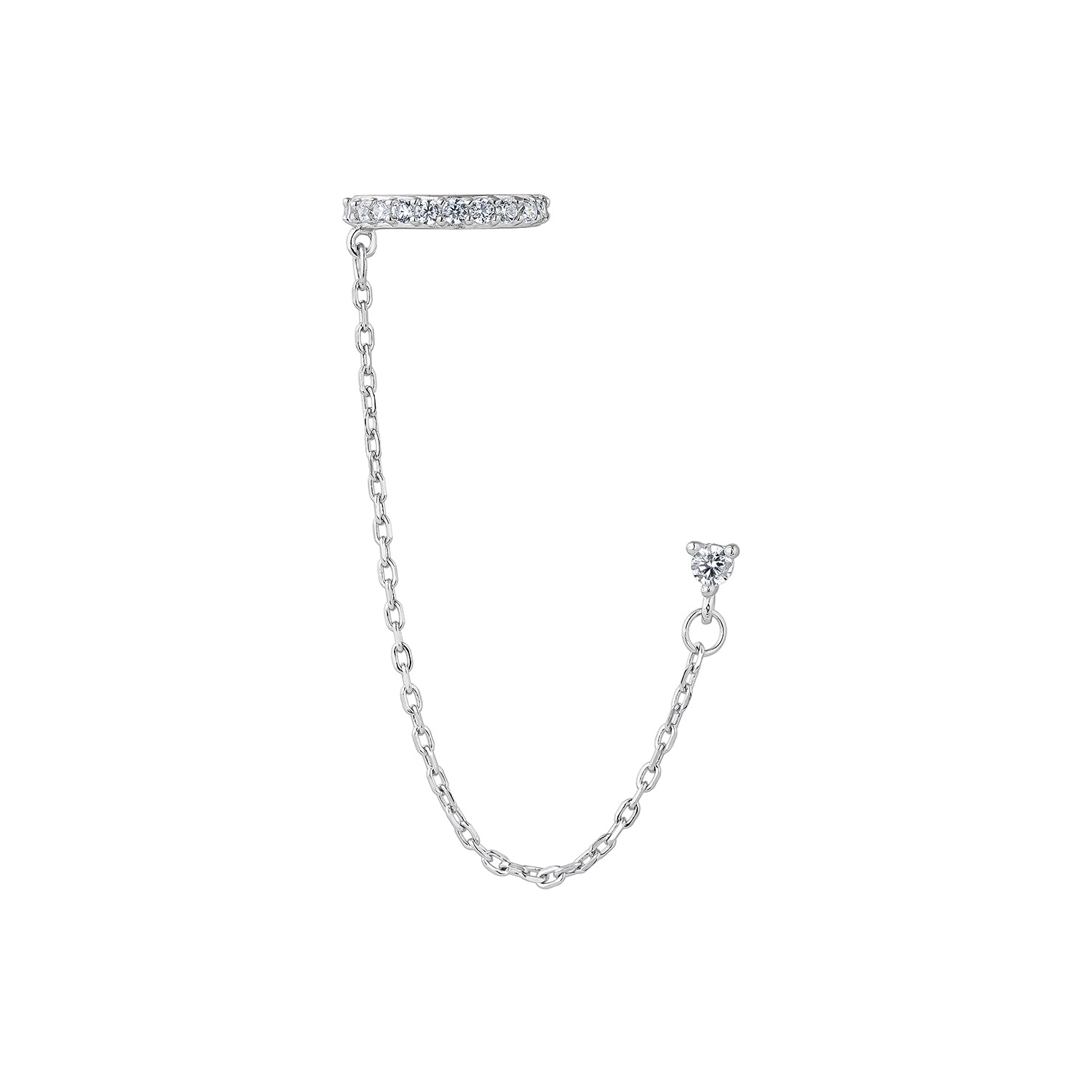 DAUDZKĀRŠS SUDRABA AUSKARS PIERCING SANZA