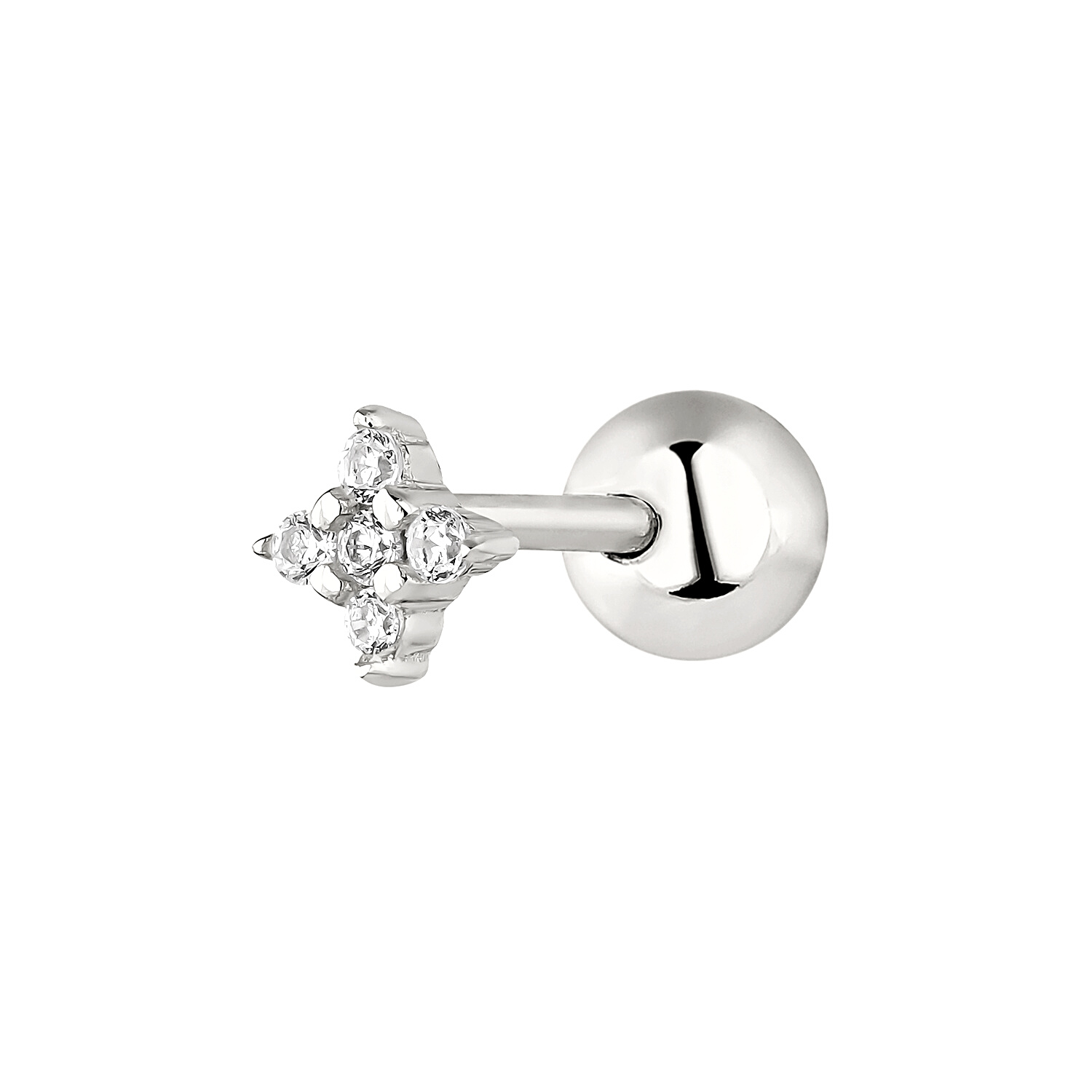 ORECCHINO PIERCING IN ARGENTO HOSHI