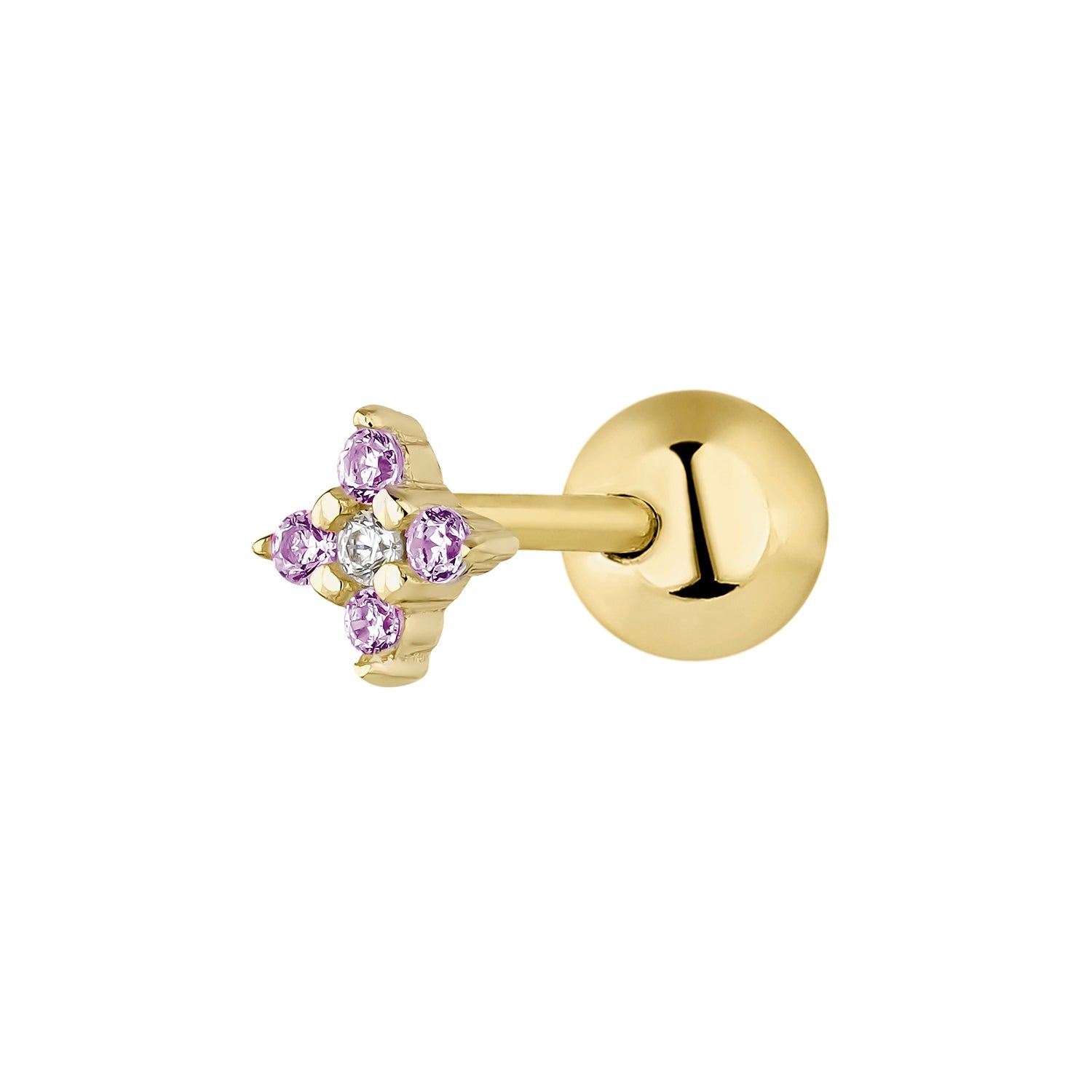 HOSHI YELLOW GOLD SINGLE EARRING
