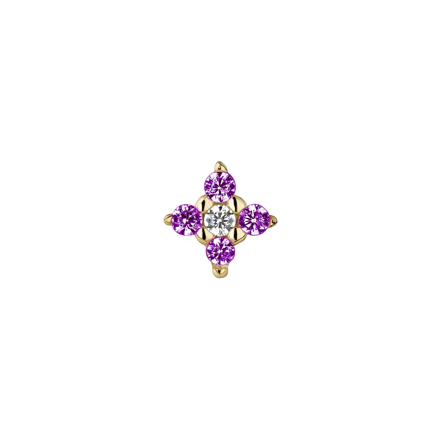HOSHI YELLOW GOLD SINGLE EARRING