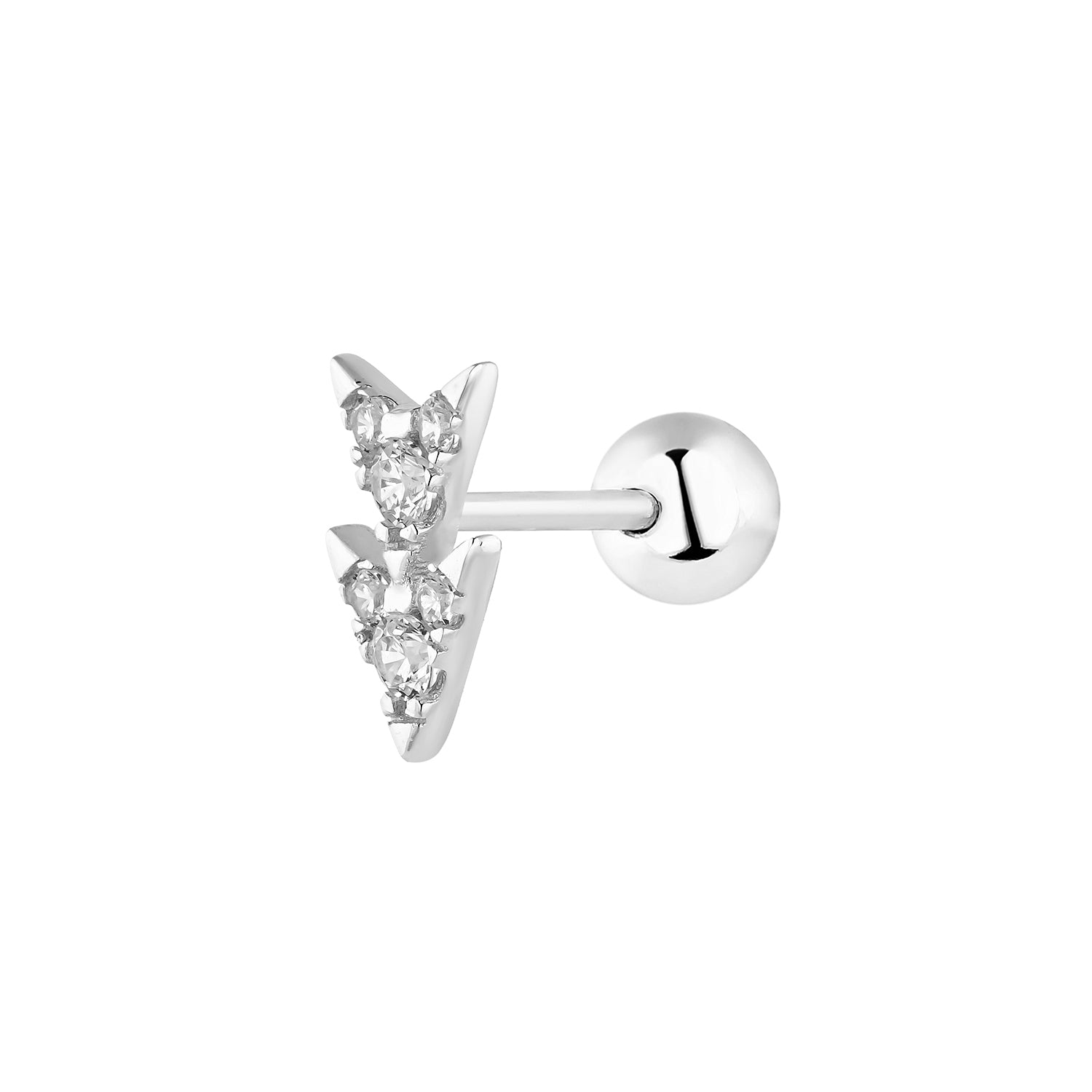 ORECCHINO PIERCING IN ARGENTO SURU