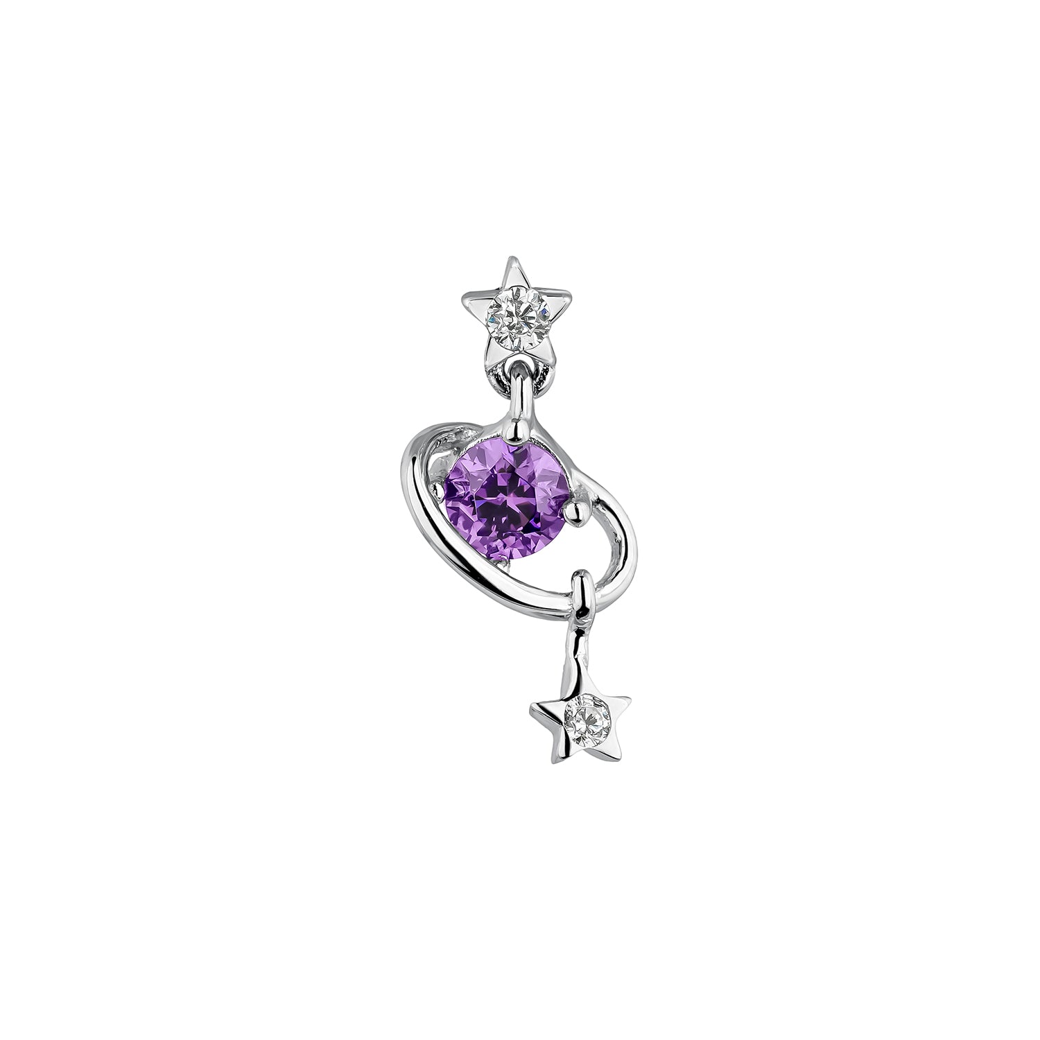 ORECCHINO PIERCING IN ARGENTO CANDY GALAXY