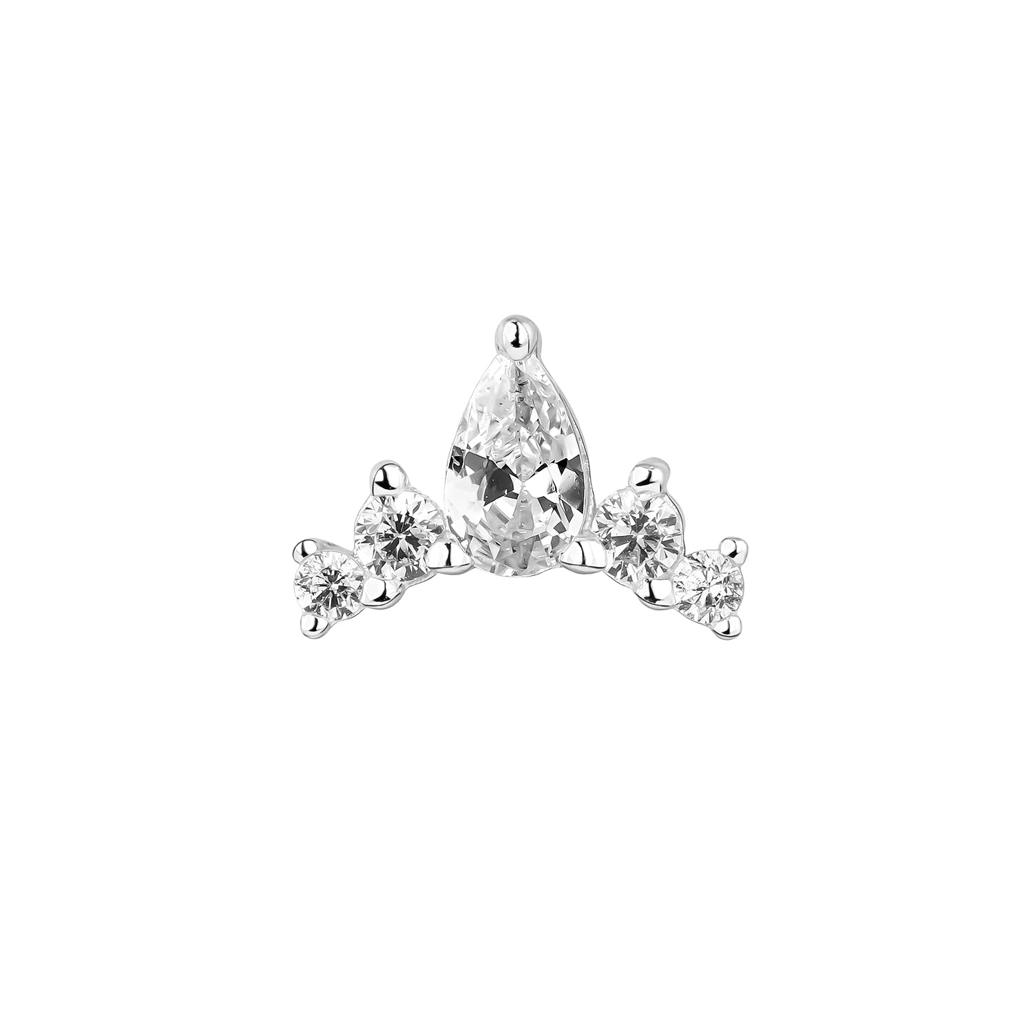 PENDIENTE PIERCING DE PLATA ALICE