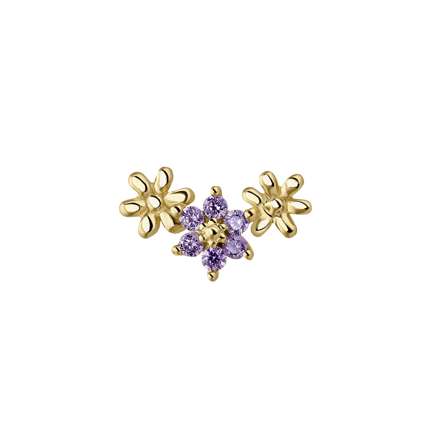 ORECCHINO PIERCING LYRA IN ORO GIALLO