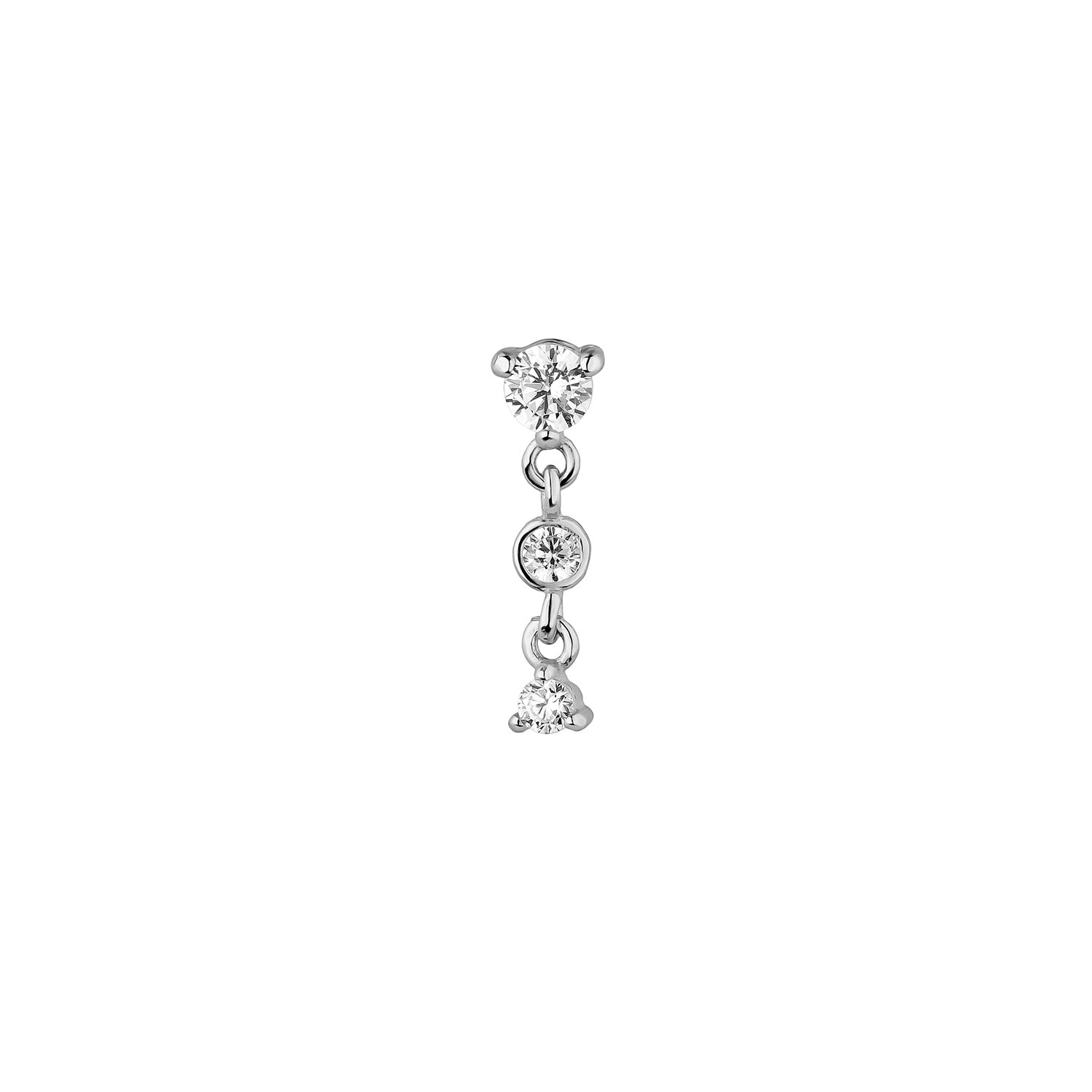 ORECCHINO PIERCING IN ARGENTO KAVYA DROP