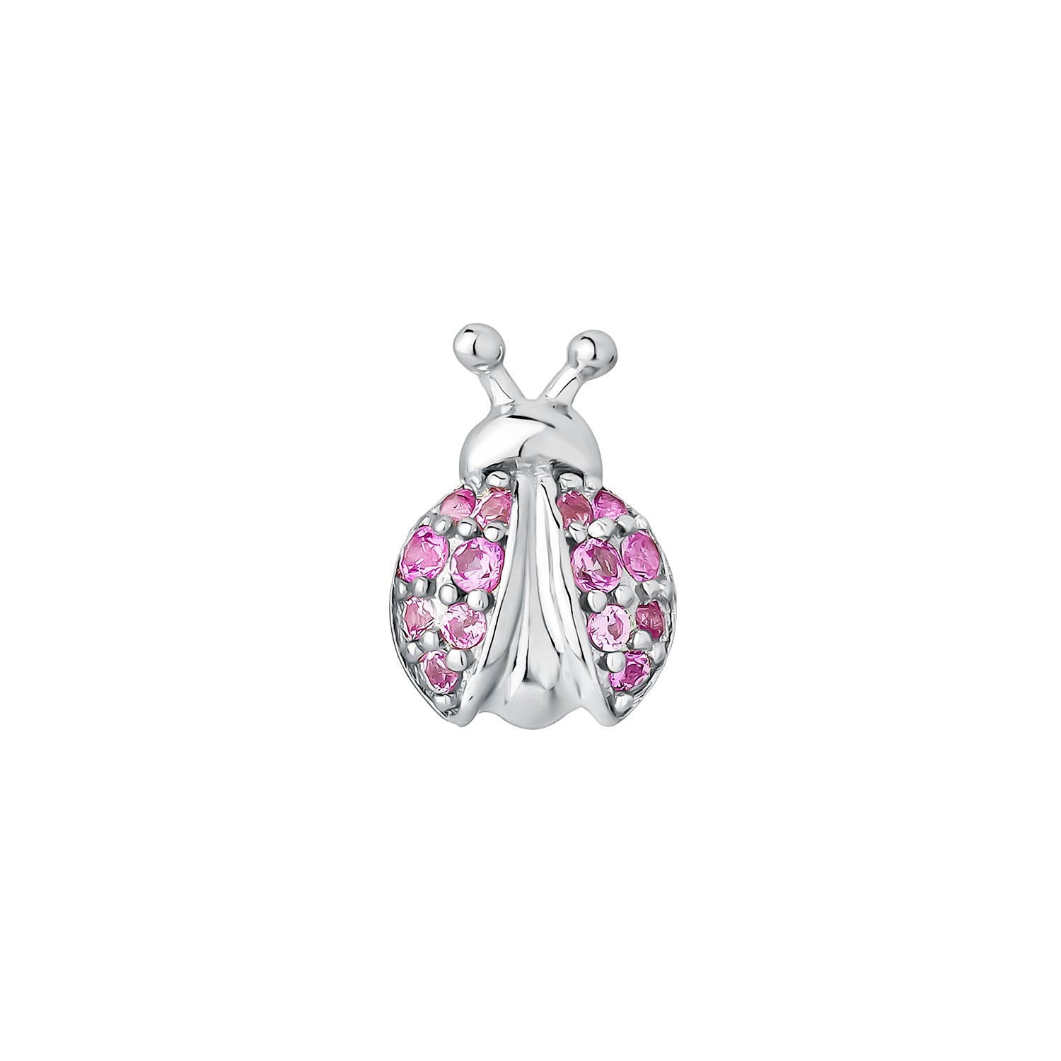 ORECCHINO PIERCING IN ARGENTO COCCINELLE