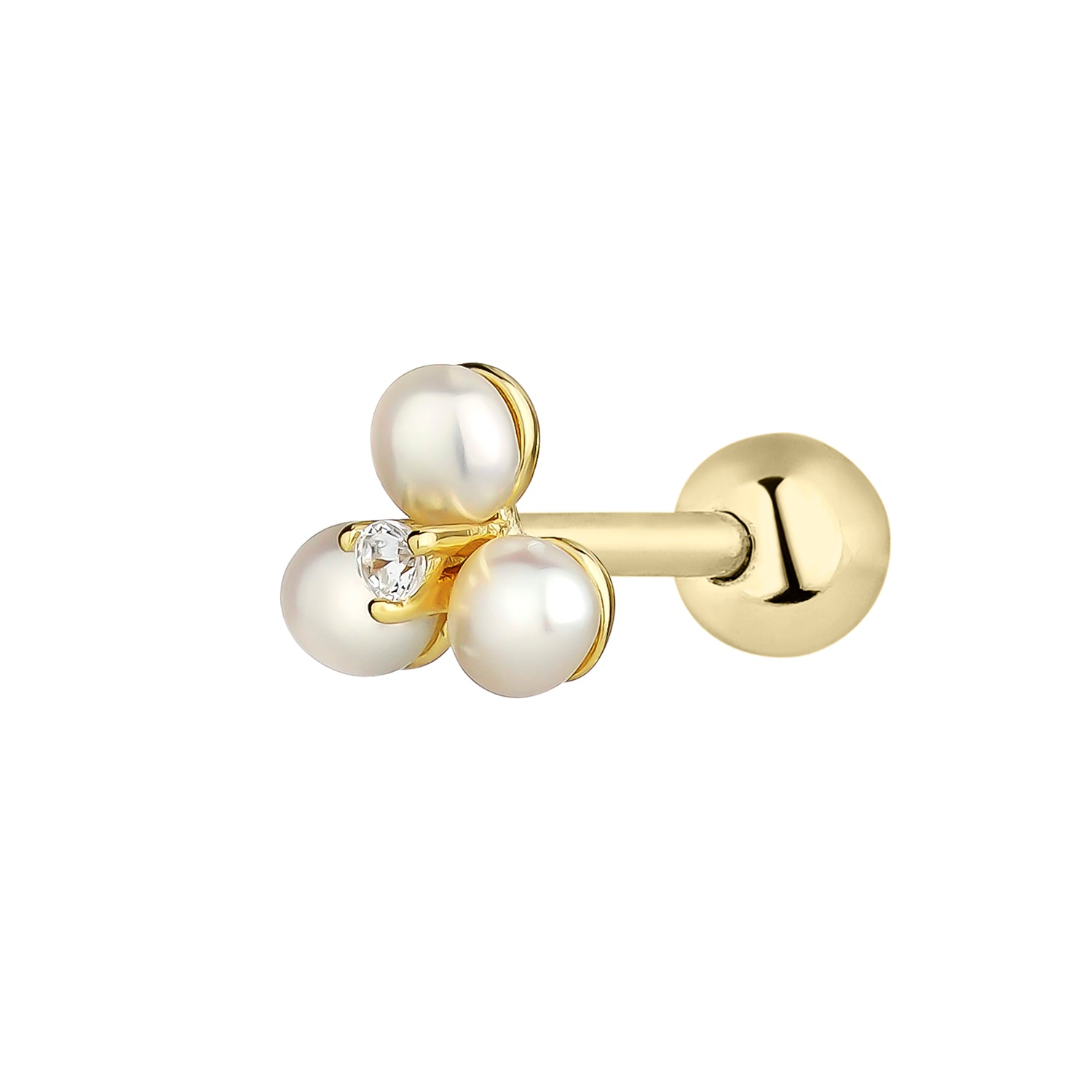 ORECCHINO PIERCING PERLE IRIS