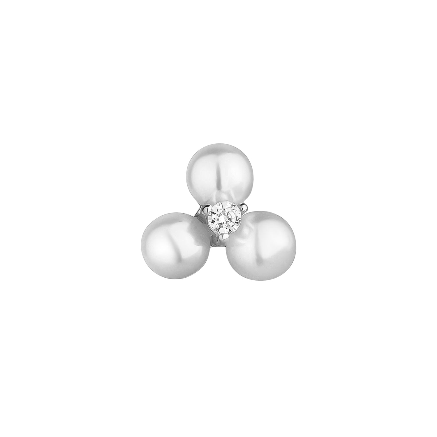 ORECCHINO PIERCING IN ARGENTO PERLE IRIS