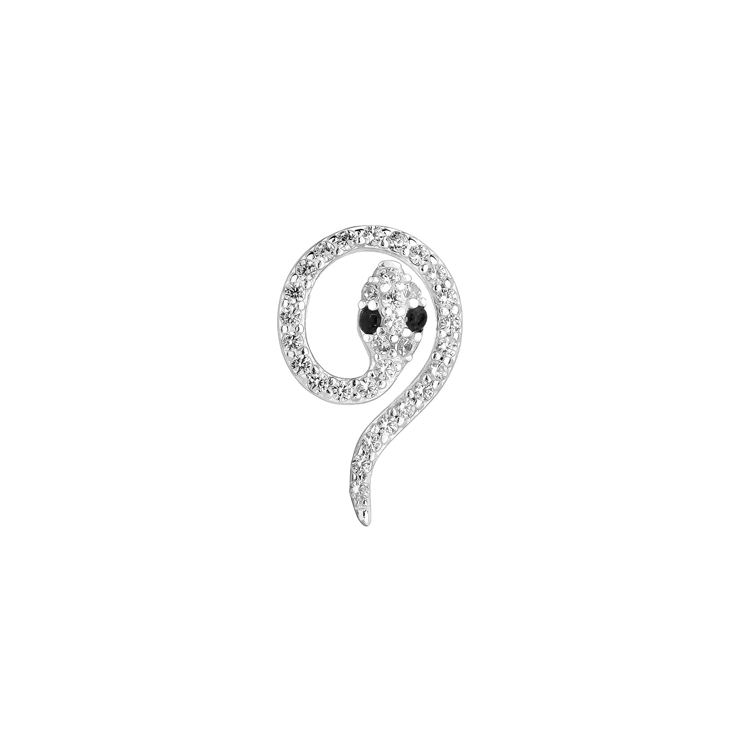 PENDIENTE PIERCING DE PLATA SERPENT
