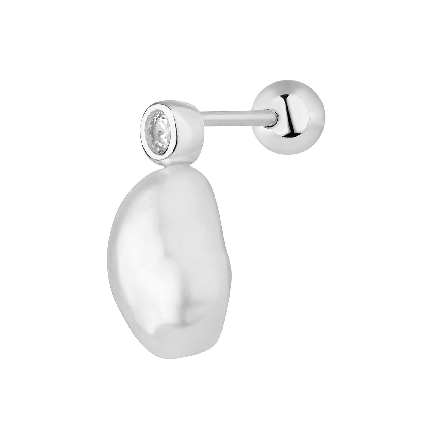PENDIENTE PIERCING DE PLATA LARA