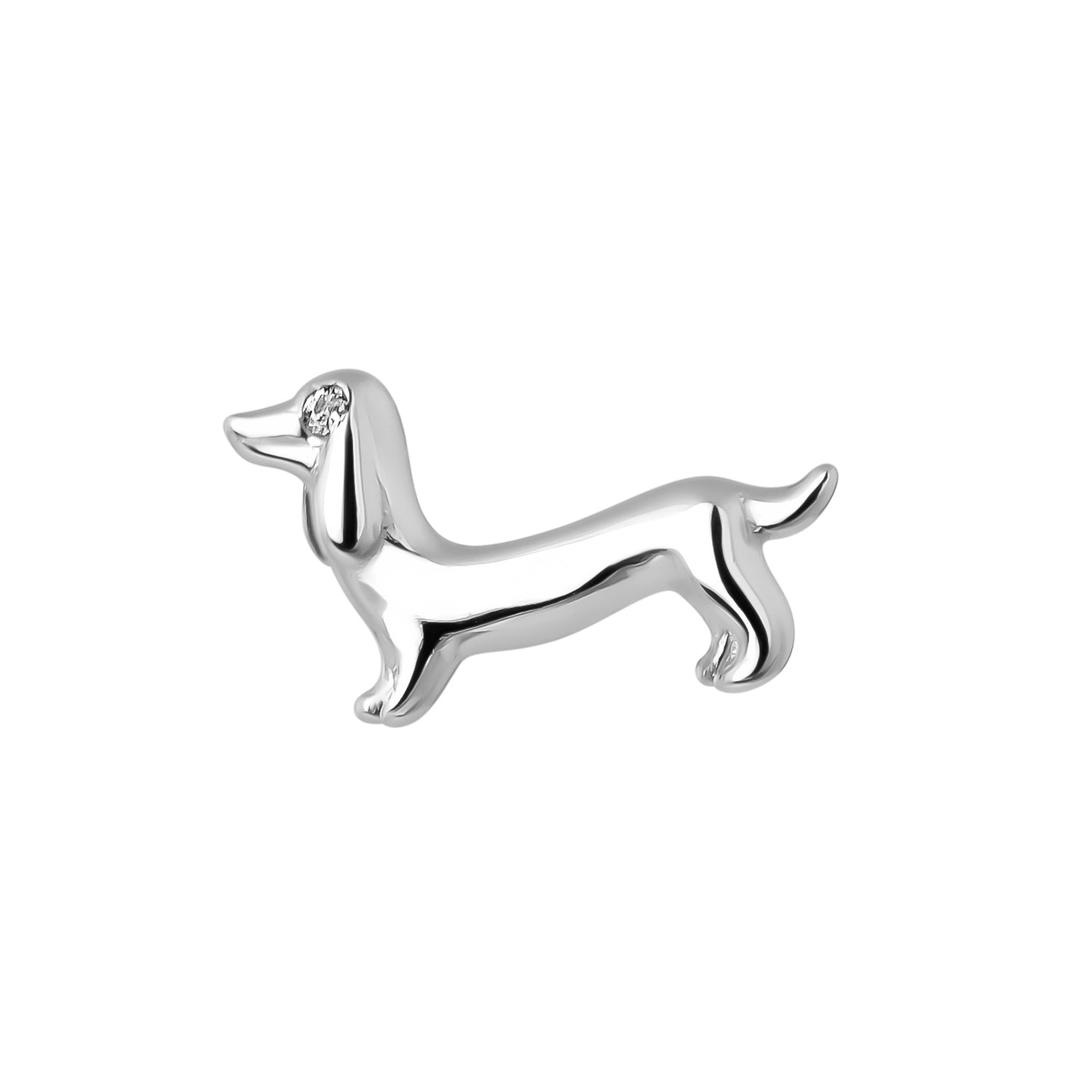 CUTE PET SILVER PIERCING EARRING