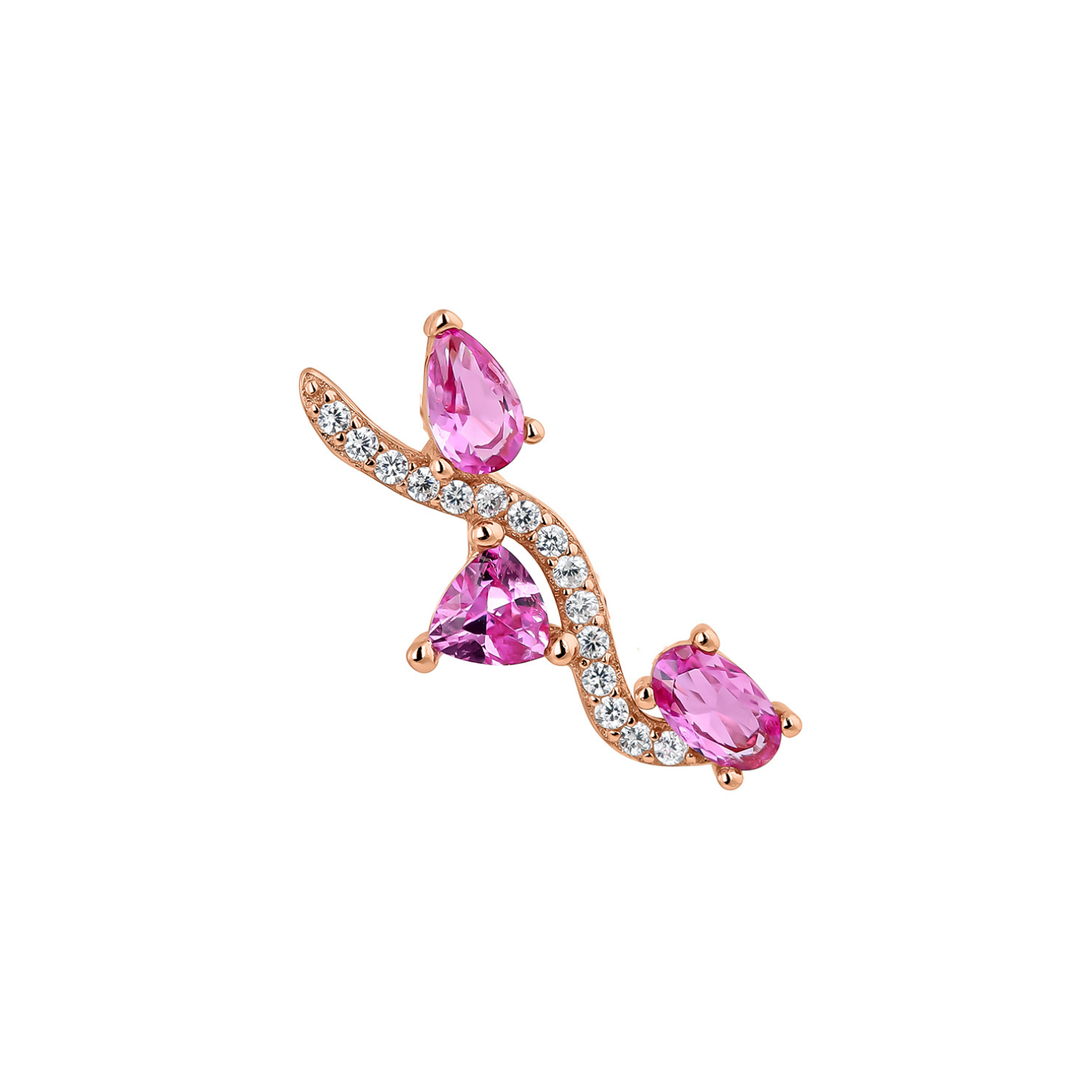 ORECCHINO DA ARRAMPICATA IN ORO ROSA AVANI