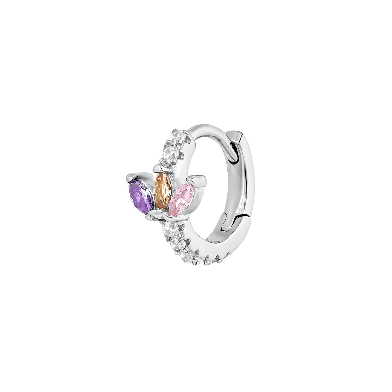 ORECCHINO PIERCING A CERCHIO IN ARGENTO KUSUM