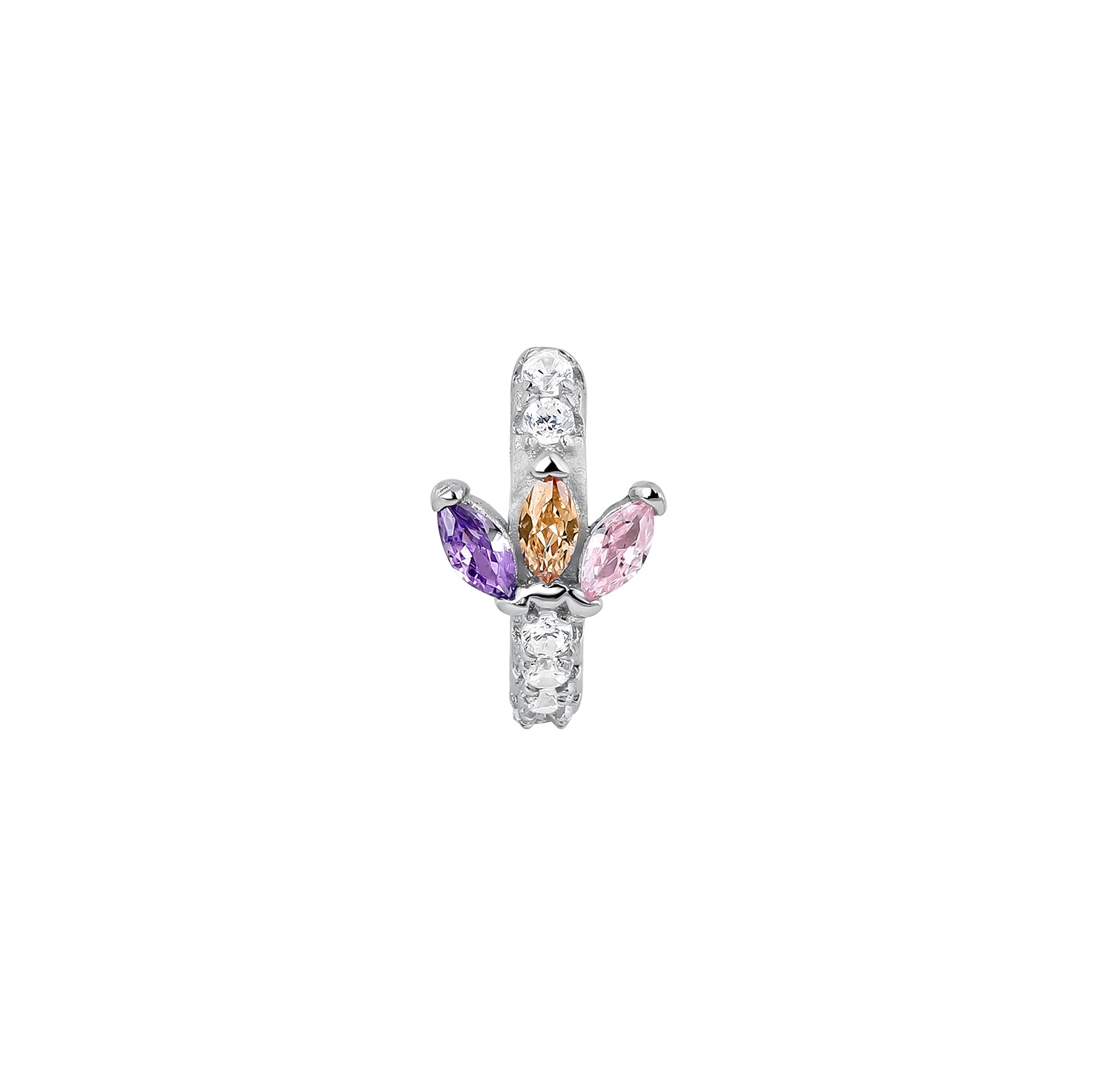 ORECCHINO PIERCING A CERCHIO IN ARGENTO KUSUM