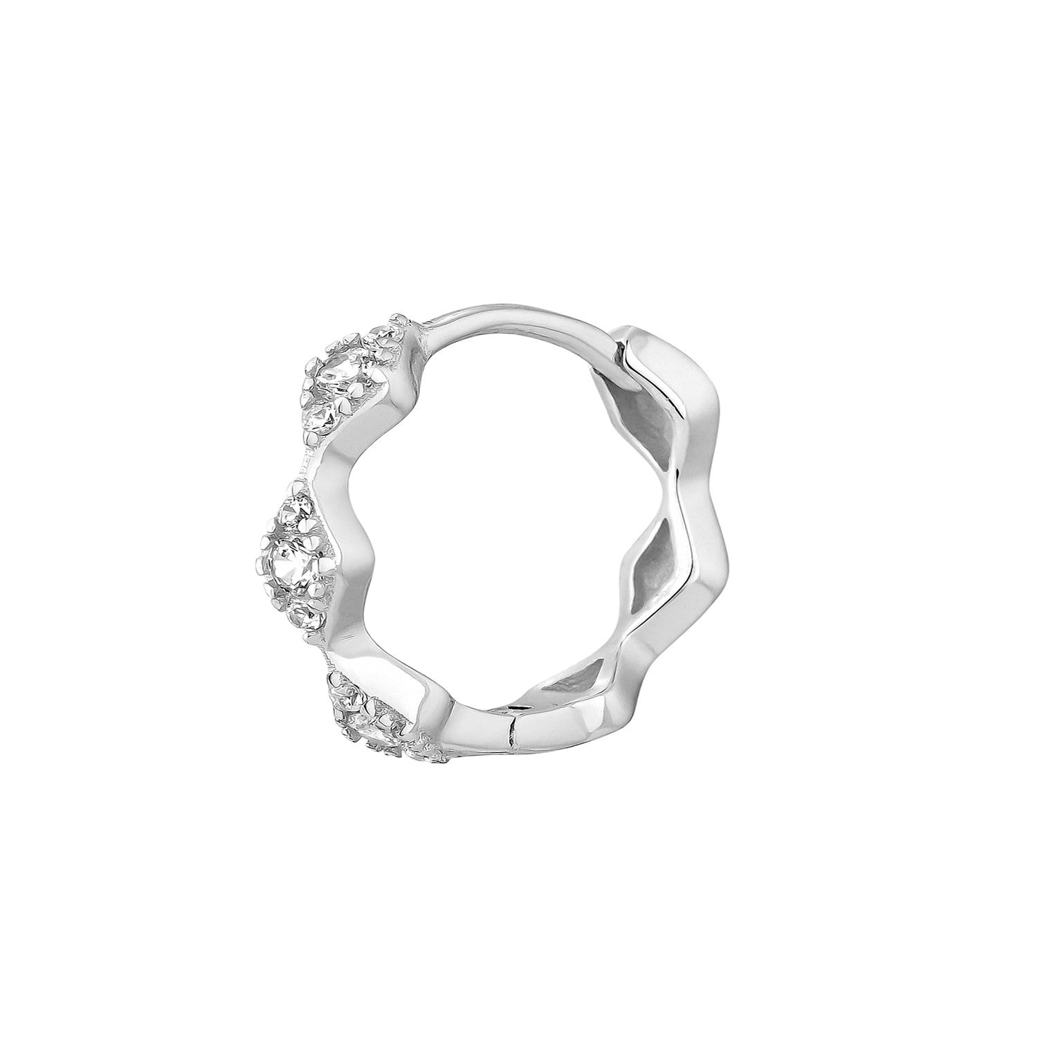 ORECCHINO PIERCING A CERCHIO IN ARGENTO ZURA