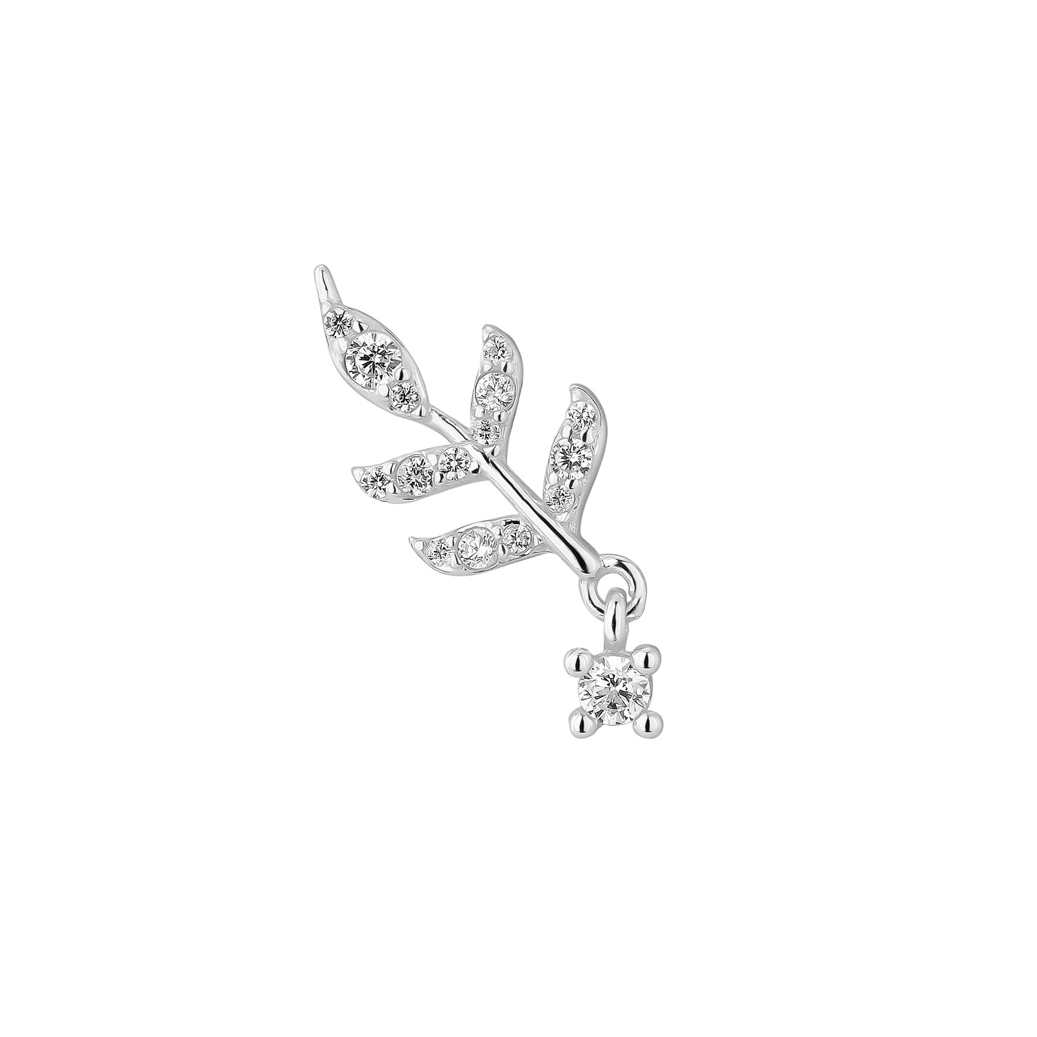 ORECCHINO PIERCING IN ARGENTO NOCCIOLA