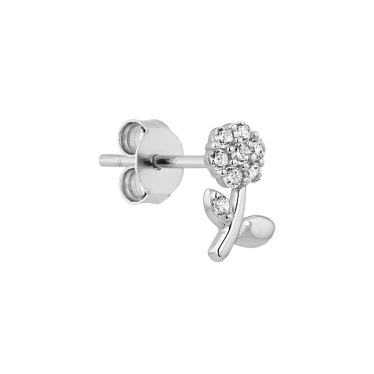 MELISSA SILVER PIERCING EARRING