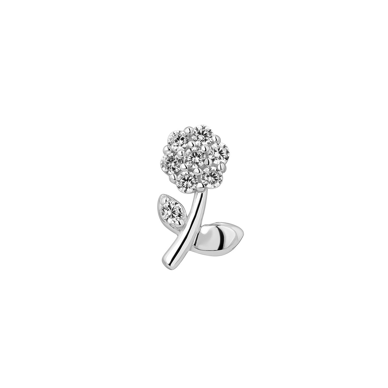 MELISSA SILVER PIERCING EARRING