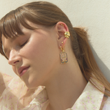 LA-MOON TAROT CARDS HOOP PIERCING EARRING