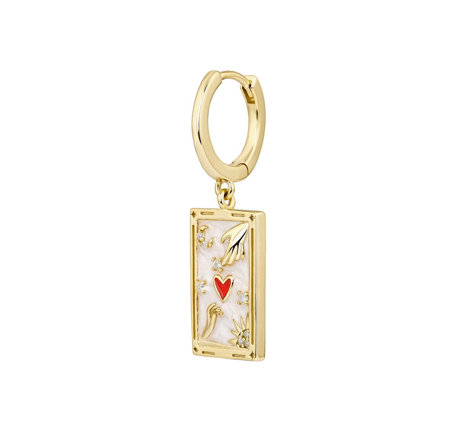 PIERCING-OHRRING-REIFEN-TAROT-KARTEN-LIEBHABER