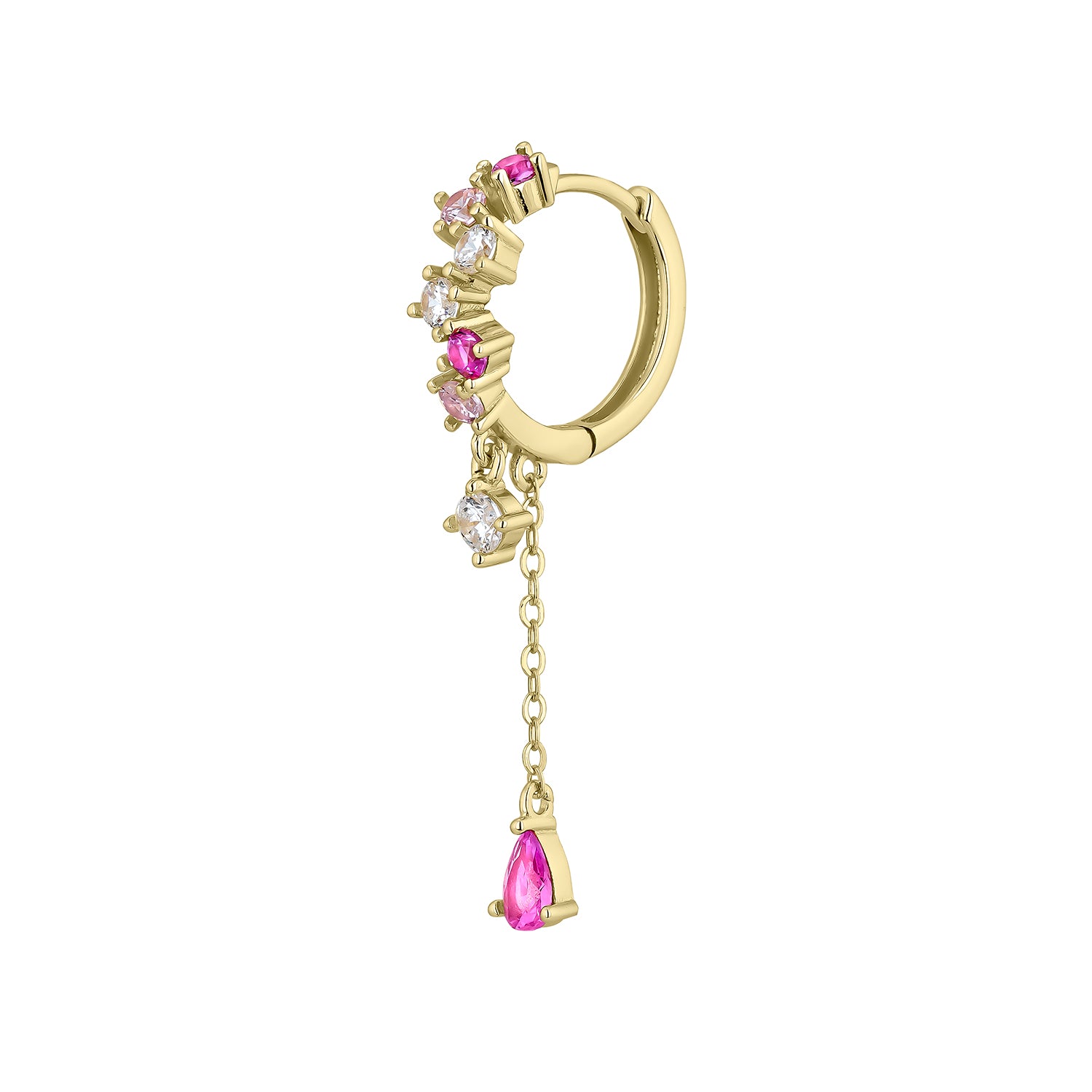 ORECCHINO PIERCING A CERCHIO IN ORO GIALLO KESHIA