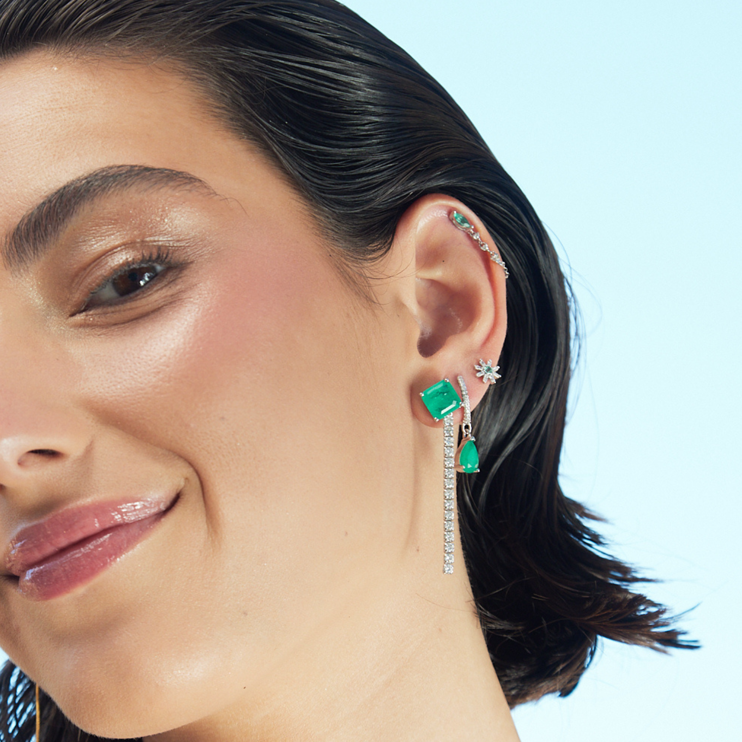 DAYSI SILVER PIERCING EARRING