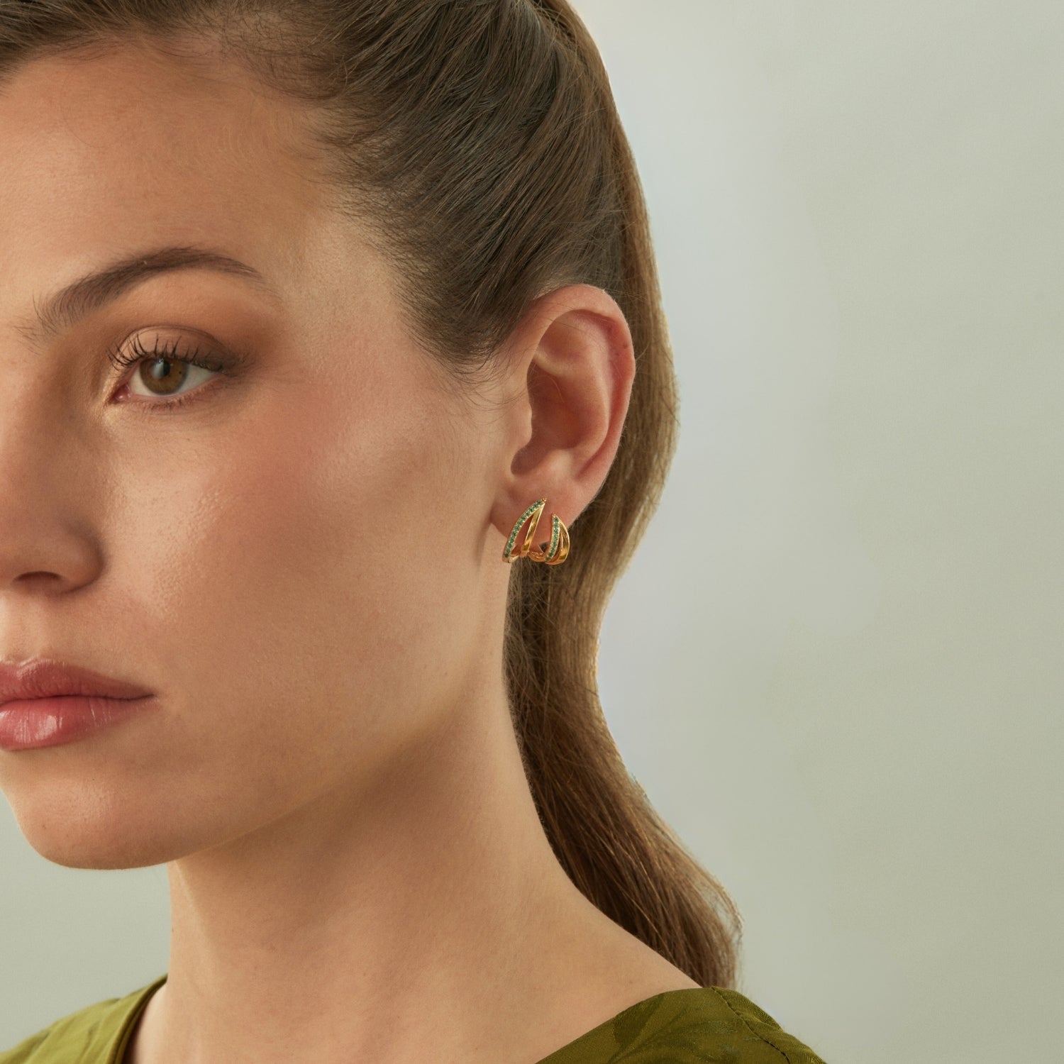 ROME HOOP PIERCING EARRING