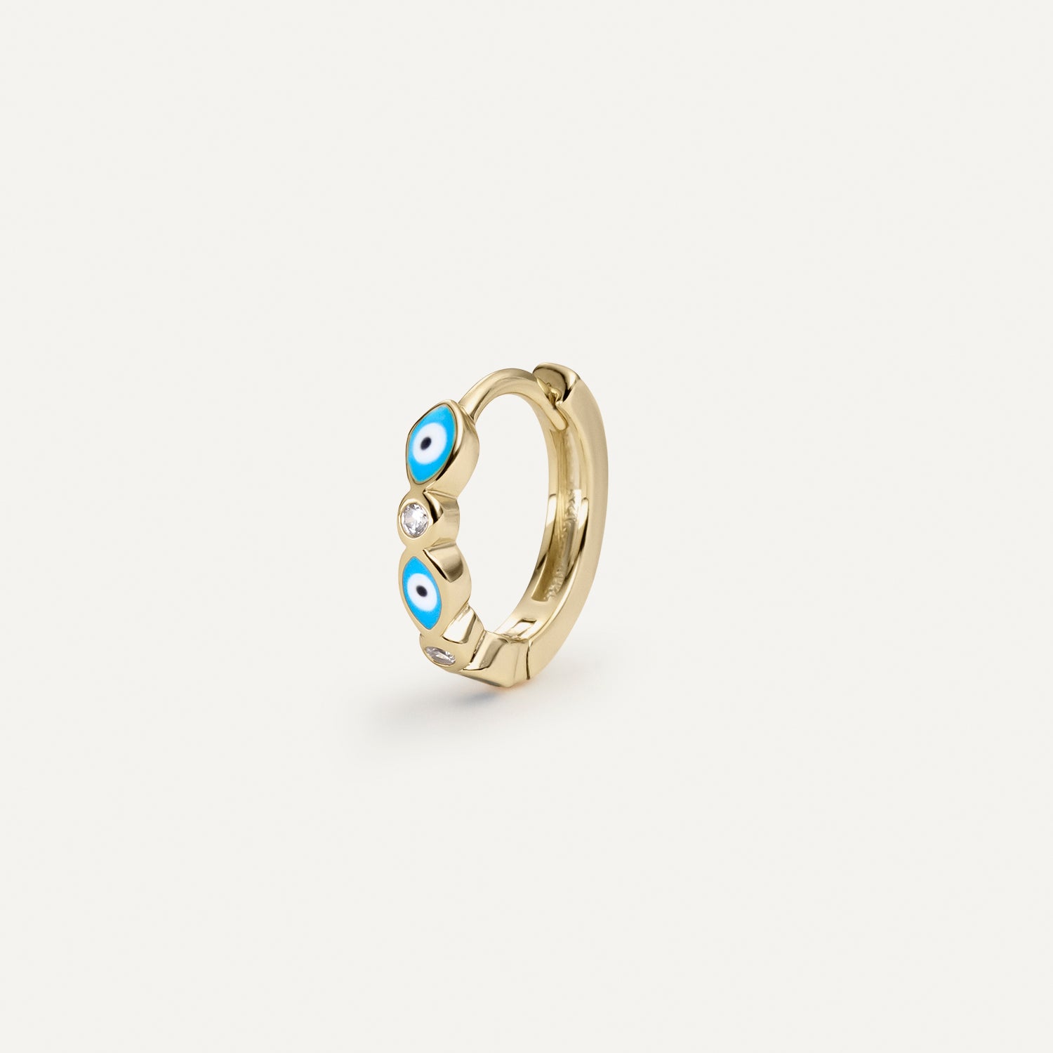 PENDIENTE PIERCING ARO BLU PROTEZIONE OCCHI
