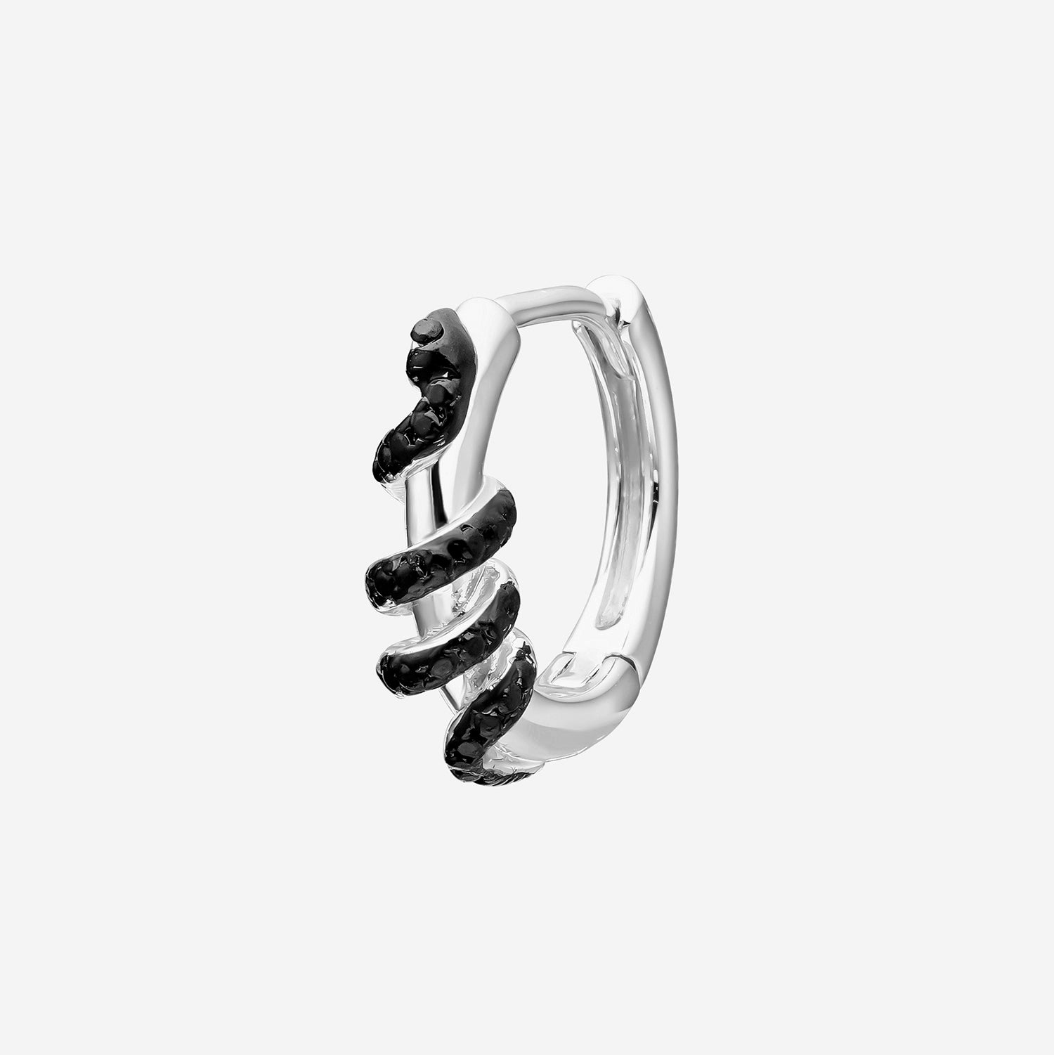 ORECCHINO PIERCING A CERCHIO IN ARGENTO VIPER HOOP