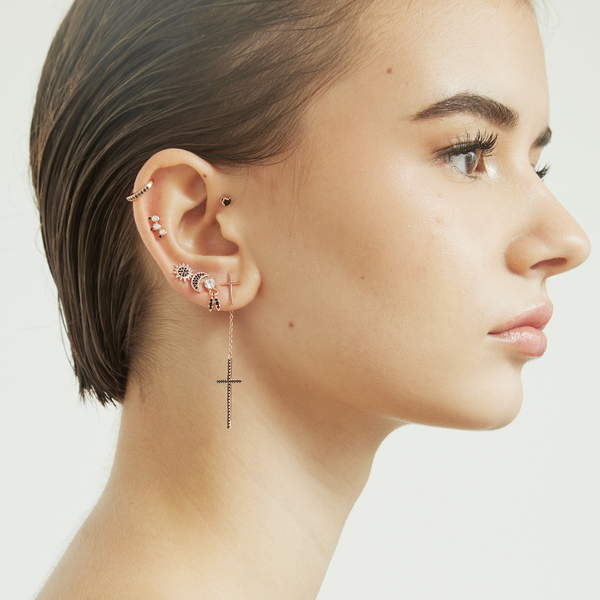 ROSE GOUDEN PIERCING OORBEL ALGIERS