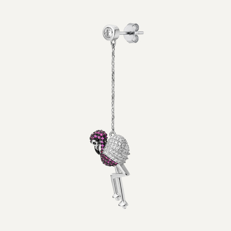 FLAMINGO ROCK PENDANT PIERCING