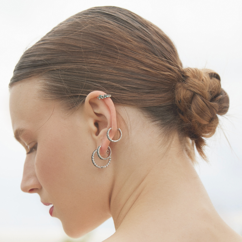 ZYANYA HOOP PIERCING EARRING