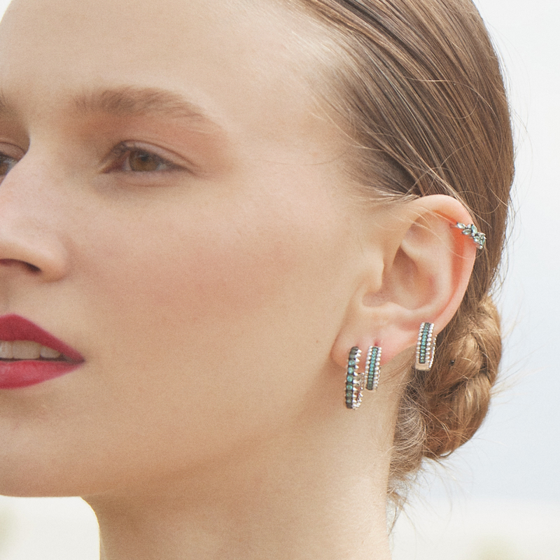 ZYANYA HOOP PIERCING EARRING