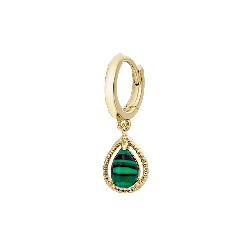 GREEN TAORMINA RING PIERCING PENDANT