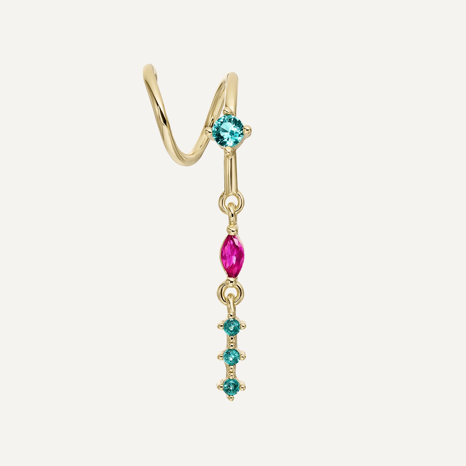 AUSKARS PIERCING TREVI KRĀSĀ