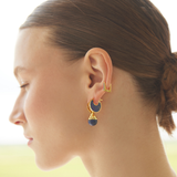 BLUE SCHIA PENDANT PIERCING