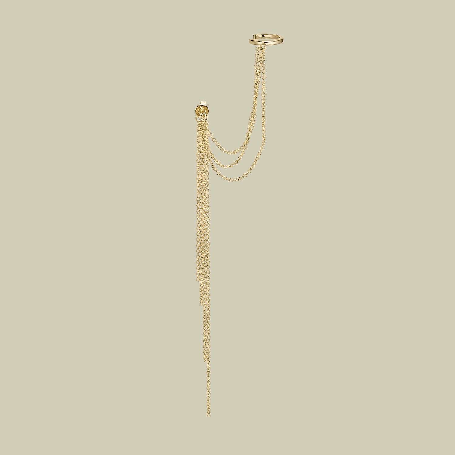 DAUDZKĀRTĒJS AUSKARS PIERCING GOLD TANA