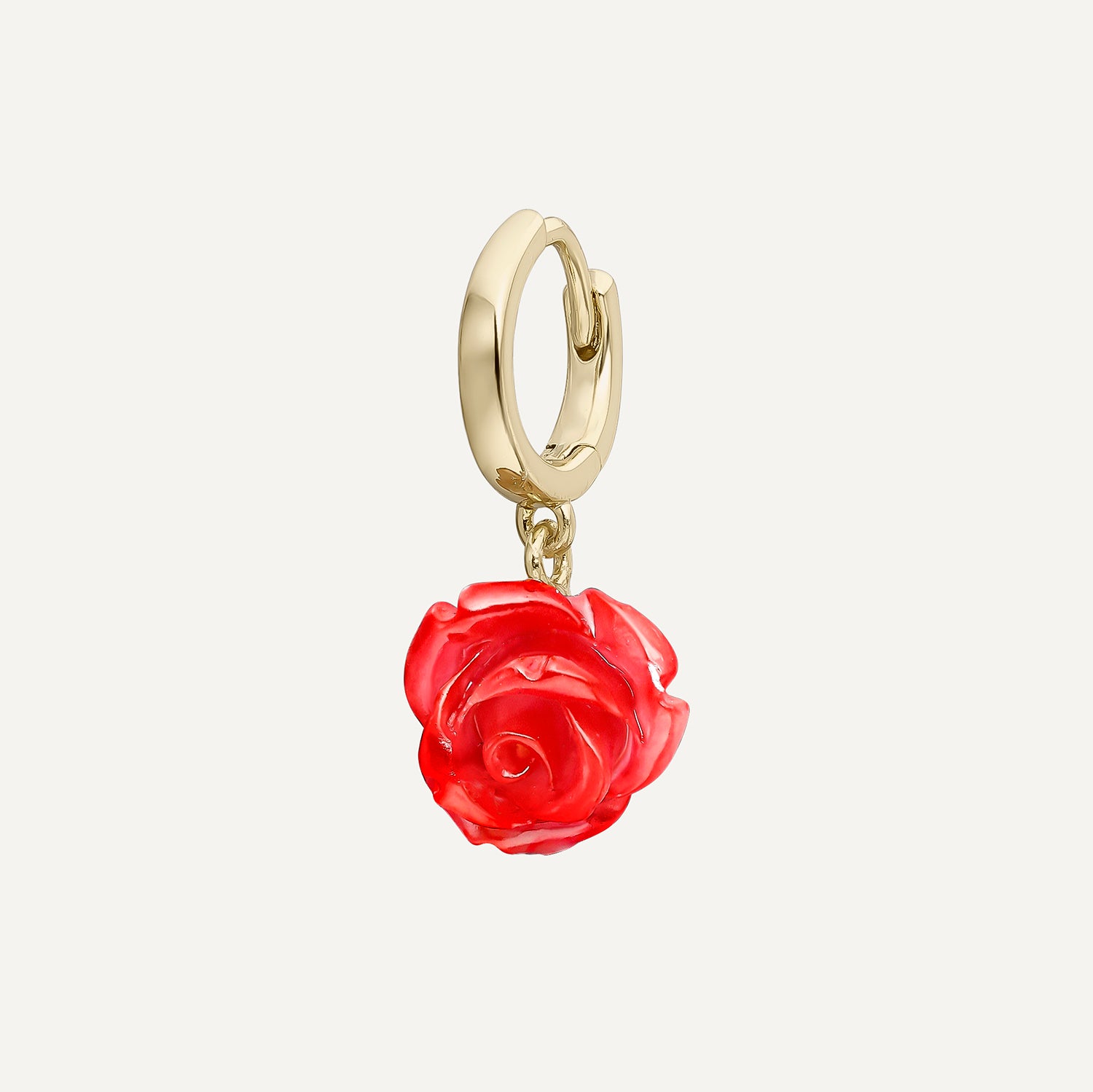 AUSKARS PIERCINGA GREDZENS SARKANA ROZE