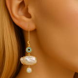 BAROQUE PEARL PIERCING PENDANT