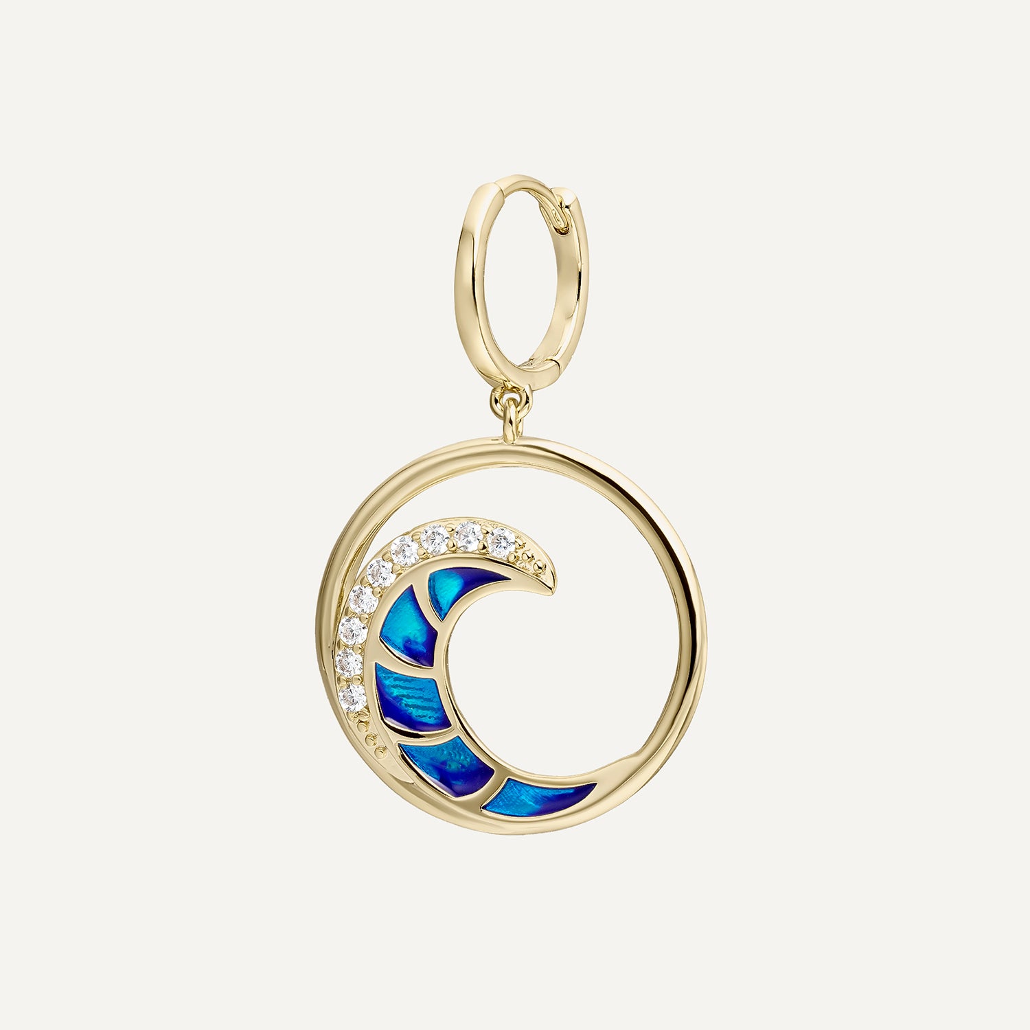 PENDIENTE PIERCING ARO MAREA AZZURRA